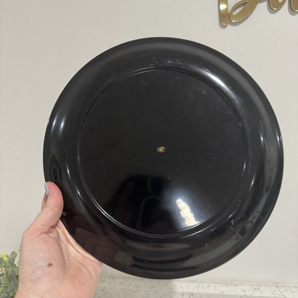 Vintage Japanese Zohiko Signed Lacquer Ware Plate w/ Two Ducks Decoration Rare - Picture 4 of 5